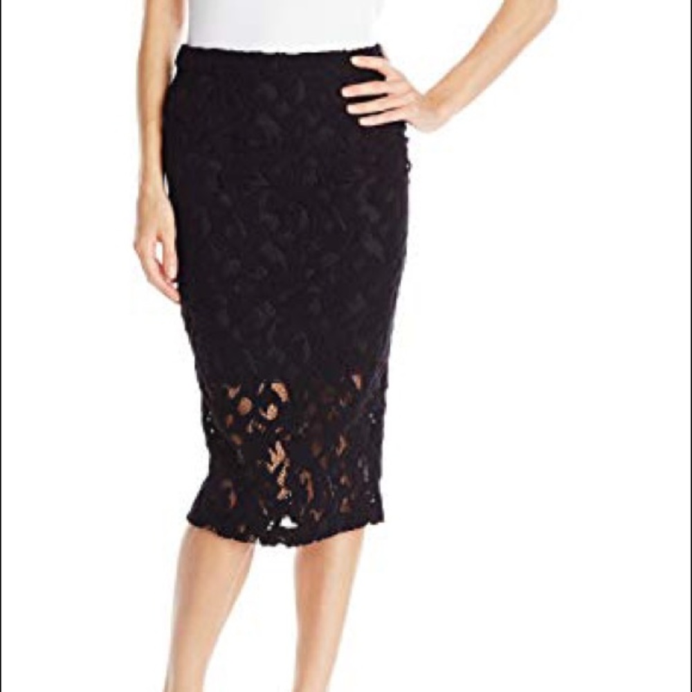 Parker lace pencil skirt